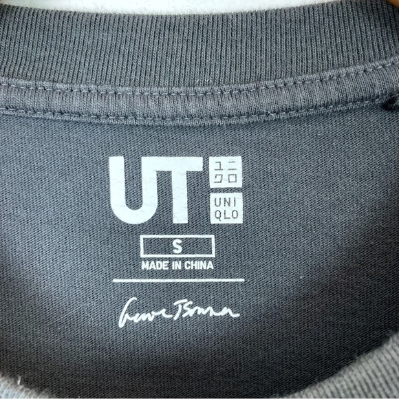 Uniqlo x George Sowden Gray Geometric T-shirt Small - Picture 5 of 6